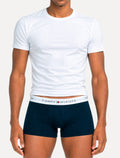 Cueca Tommy Hilfiger Cotton Stretch Trunk Azul Claro Marinho e Grafite Pack 3UN