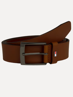 Cinto Tommy Hilfiger Masculino Couro Adan Leather Marrom