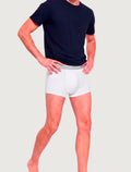 Cueca Calvin Klein Low Rise Trunk Print Branca Pack 2UN