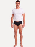 Sunga Calvin Klein Swimwear Vertical Dark Logo Pequeno Preta