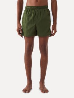 Short Osklen Masculino Beachwear Travessia Verde Escuro