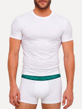 Cueca Calvin Klein Trunk Modal Green Stripe Branca C10.12 BR00 1UN