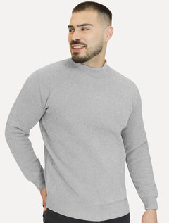 Suéter Dixen Masculino Slim Gola Média Areia Mescla