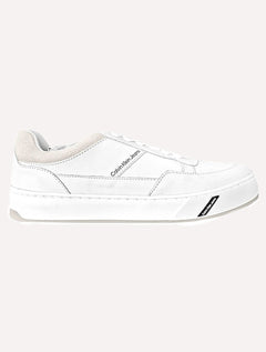 Tênis Calvin Klein Jeans Masculino Couro Sash Logo Basico Branco