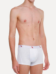 Cueca Reserva Masculina Boxer Red Woodpecker Cotton Branca