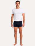 Cuecas Lacoste Boxer Casual Stretch Listra Marinho/Branca Pack 3UN