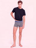 Cueca Calvin Klein Low Rise Trunk Preta/Cinza Pack 2UN