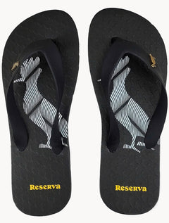 Chinelo Reserva Masculino Go Pica-pau  Blur Distortion Lines Preto