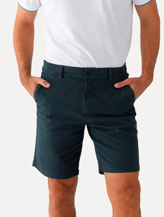 Bermuda Aramis Masculina Sarja Chino Leather Tag Marinho