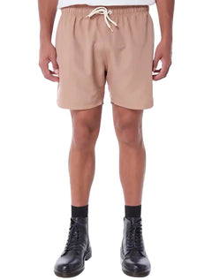 Short John John D'Água Reto Fallen Star Cáqui Médio