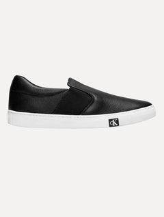 Tênis Calvin Klein Masculino Couro Slip On Project Iate Preto