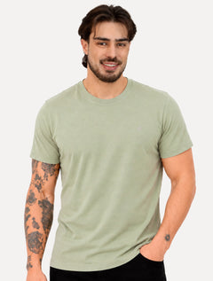 Camiseta Aramis Masculina Comfort Plus Mono Nape Logo Verde Claro