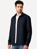 Camisa Calvin Klein Jeans Masculina Regular Plain Grey Logo Azul Marinho