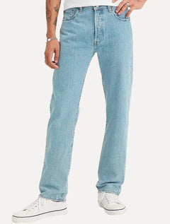 Calça Jeans Levis 501 Original Stretch Azul Clara