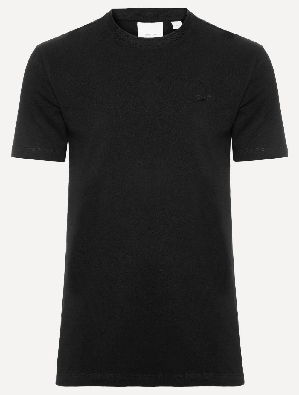 Camiseta Calvin Klein Masculina Piquet Rubber Patch Mono Logo Preta