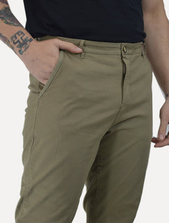 Calça Reserva Masculina de Sarja Casual Iron Verde Musgo