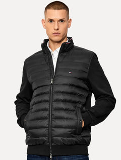 Jaqueta Tommy Hilfiger Masculina Puffer Mix Media Essential Preta