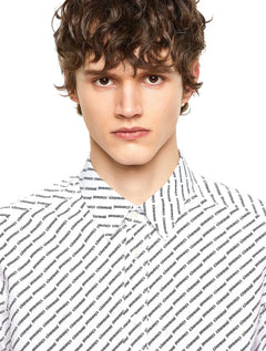 Camisa Diesel Masculina S-Riley-KA-B Logo Branca