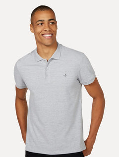 Polo Dudalina Essentials Extra Cotton Gray Icon Cinza Mescla