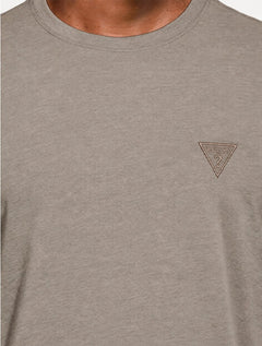 Camiseta Guess Masculina Bordado Peito Marrom Claro