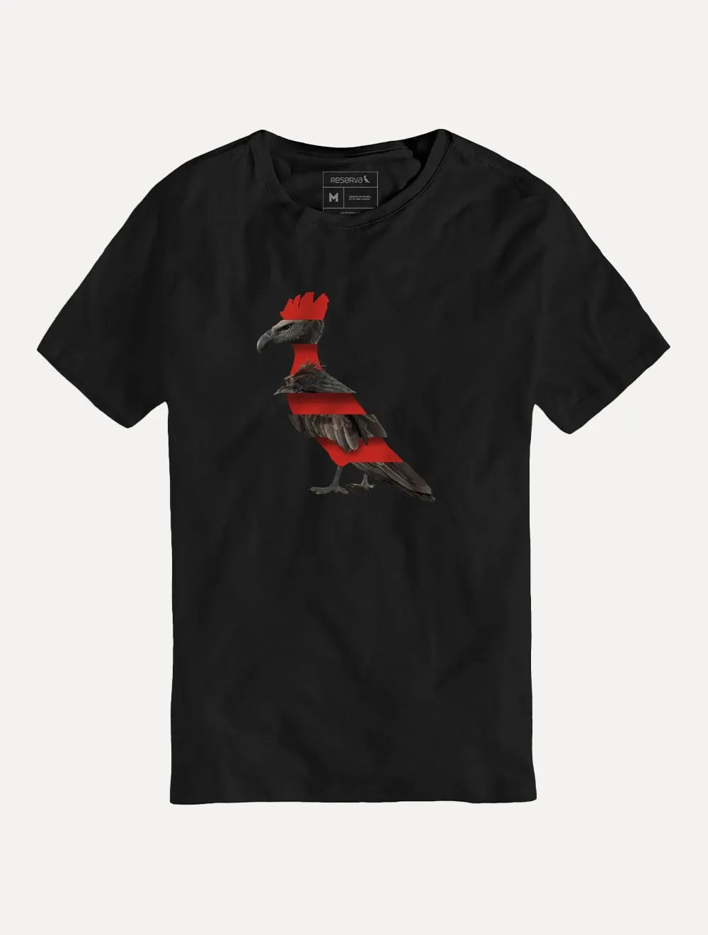 Camiseta Reserva Masculina Estampada Pica Pau Urubu Preta