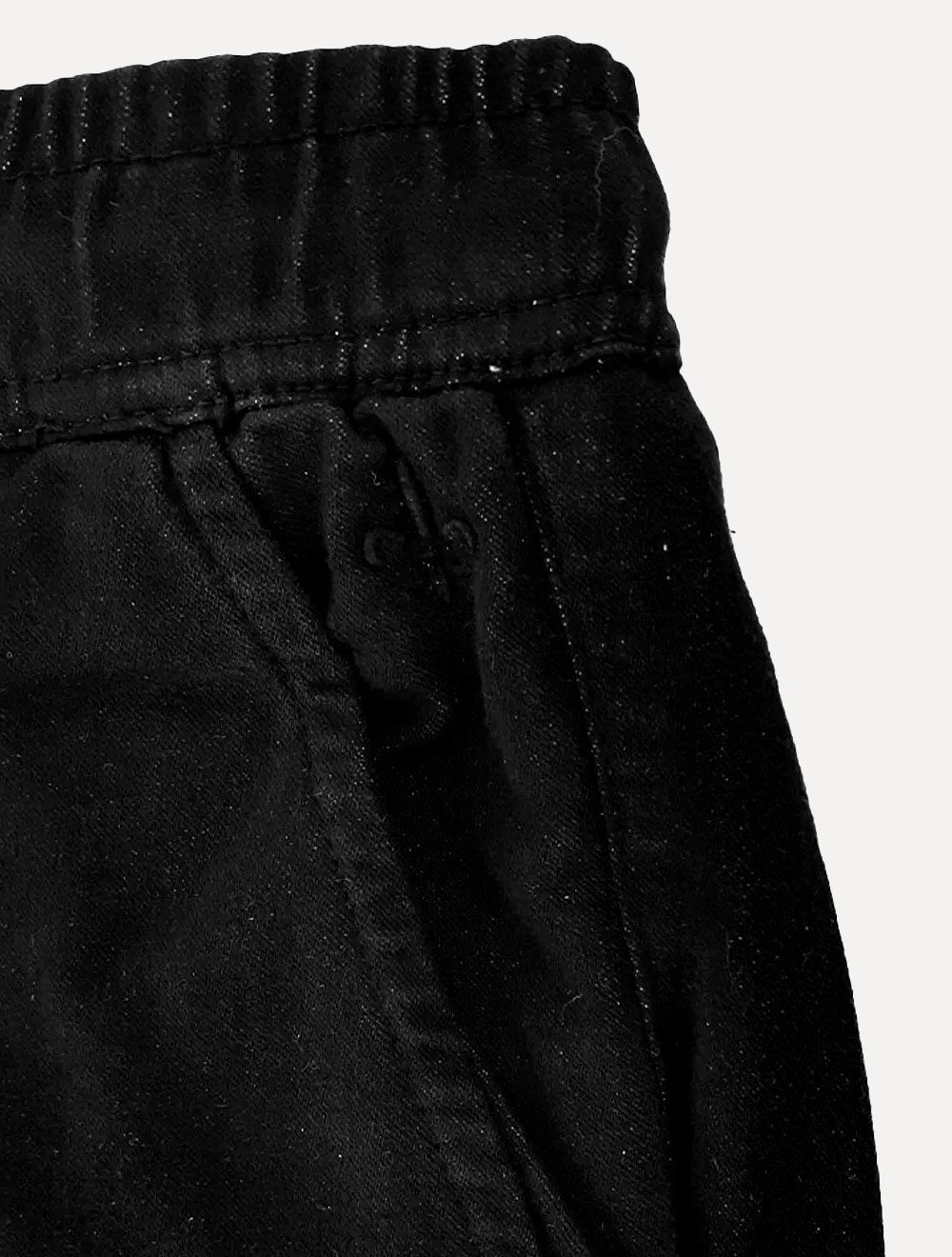 Bermuda Dudalina Masculina Sarja Molet Comfort Preta