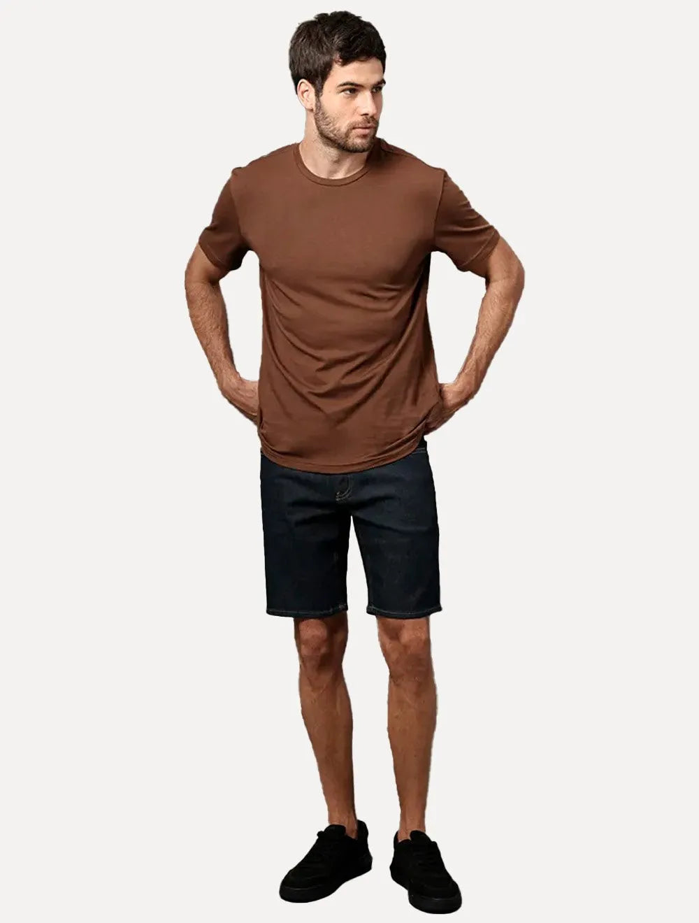 Bermuda Calvin Klein Jeans Masculina Five Pockets Escura