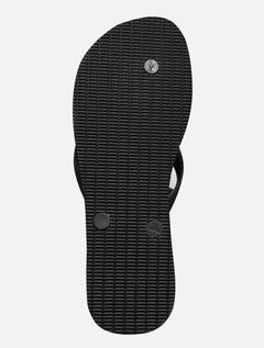 Chinelo Tommy Jeans Rubber Strip Logo Beach Preto