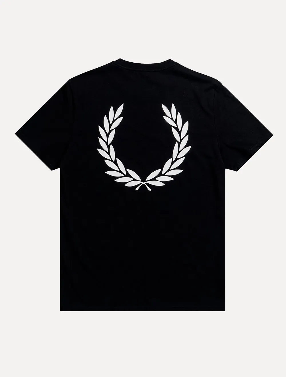 Camiseta Fred Perry Masculina Regular Back Graphic Laurel Preta
