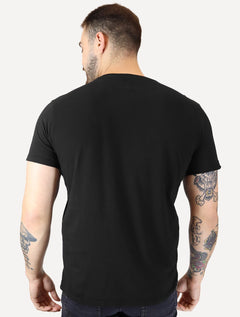 Camiseta Guess Masculina Rubber Est.1981 Stoned Preta