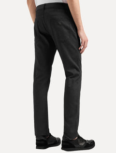 Calça Jeans Empório Armani Masculina J06 Slim Fit Armure 5 Pockets Preto