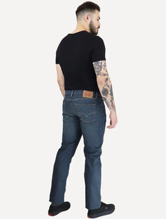 Calça Levis Jeans Masculina 514 Straight Stretch Midnight Greenish Médio