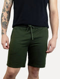 Bermuda John John Masculina Moletom New Basic Print Verde Militar