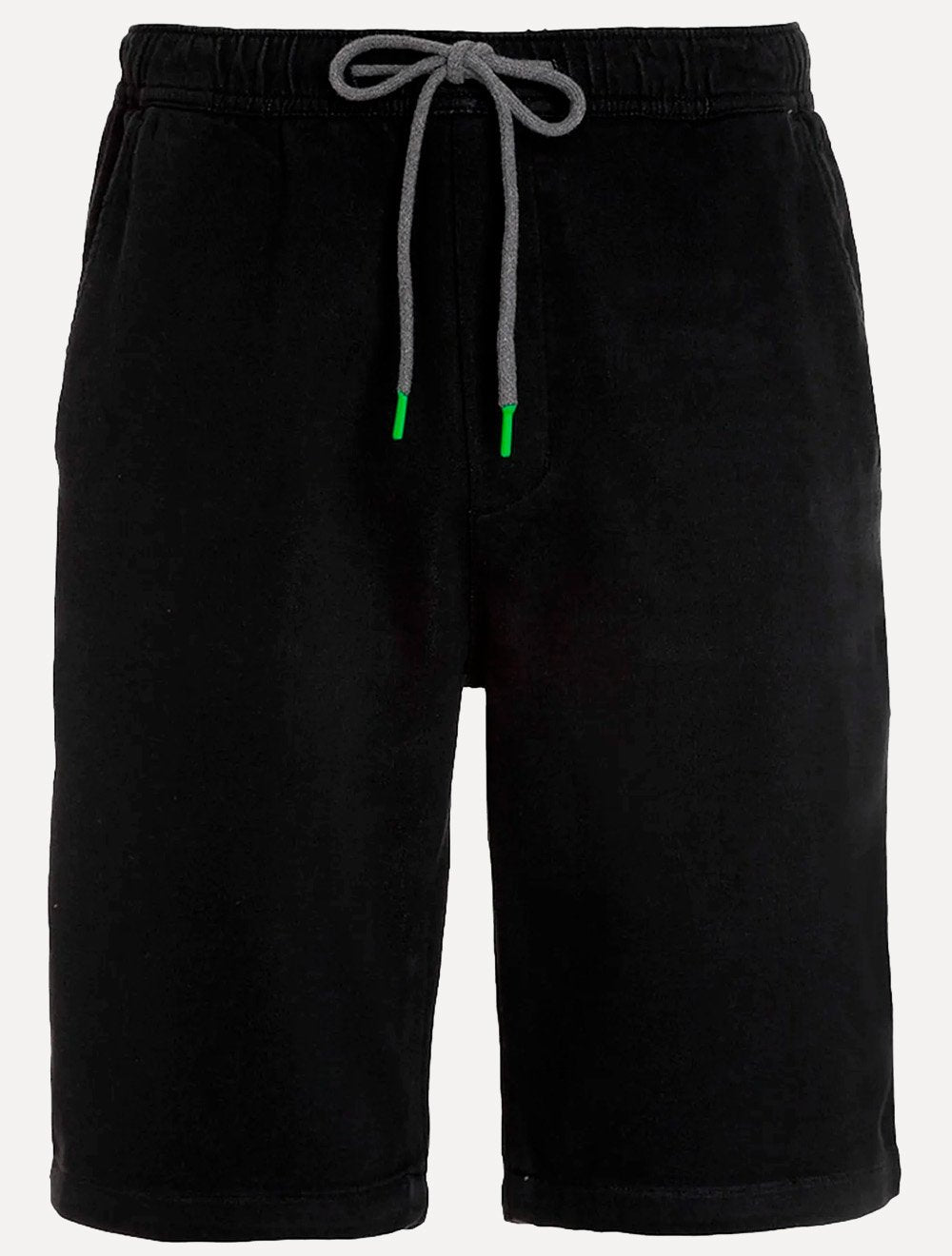 Bermuda Dudalina Masculina Sarja Molet Comfort Preta