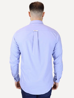 Camisa Tommy Jeans Masculina Regular Entry Poplin Azul Celeste