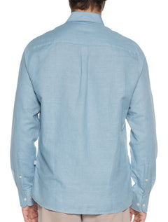 Camisa VR Masculina Casual Cotton Stretch Azul