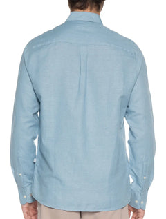 Camisa VR Masculina Casual Cotton Stretch Azul