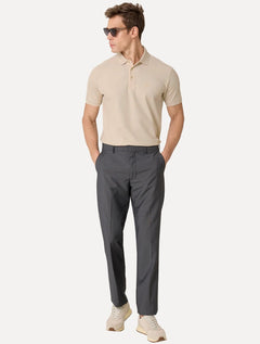 Polo Dudalina Masculina Piquet Essential Color Cáqui Médio