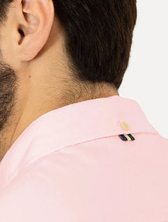 Camisa Reserva Masculina Oxford Color Icon Rosa Claro