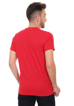 Camiseta Aeropostale Masculina Embroidered Logo A87 Vermelha