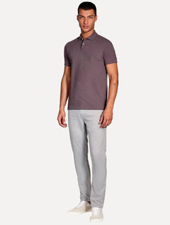 Polo Aramis Masculina Regular Basic Piquet Roxo Mescla