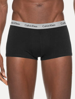 Cuecas Calvin Klein Low Rise Trunk Colors Print Branca/ Preta Pack 3UN