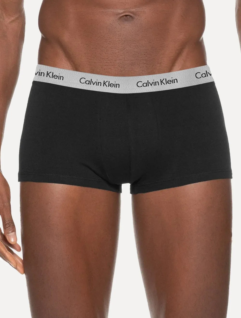 Cuecas Calvin Klein Low Rise Trunk Colors Print Branca/ Preta Pack 3UN
