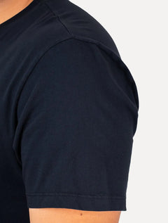 Camiseta Tommy Jeans Masculina Regular Spray Pop Logo Azul Marinho