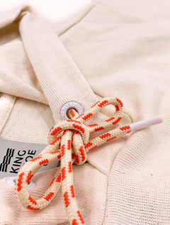 Blusão King & Joe Masculino Malha Capuz Off-White