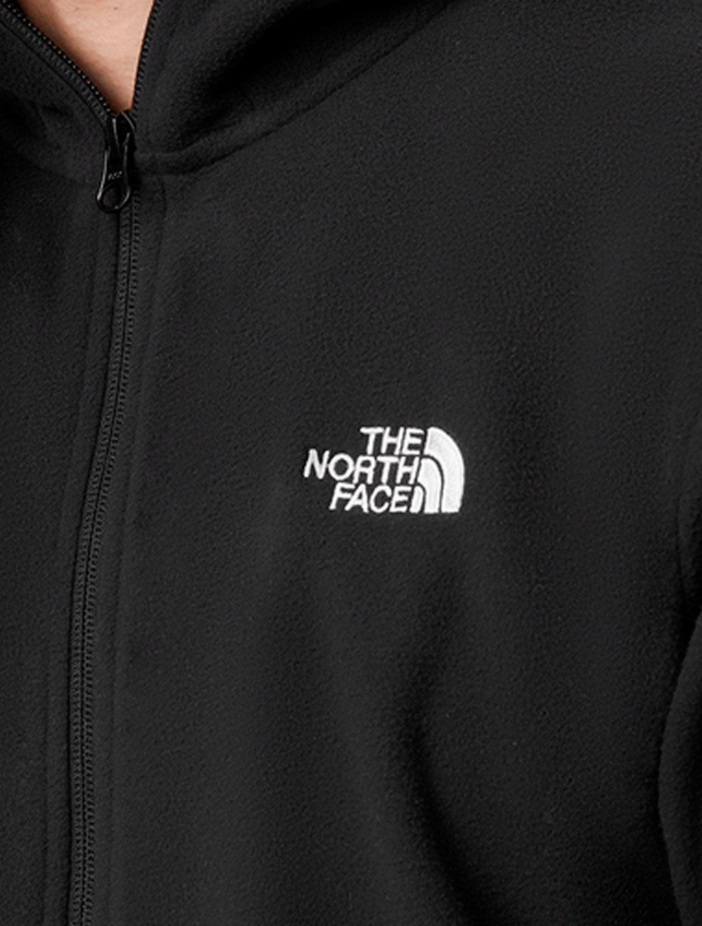 Blusa The North Face Masculina Fleece Glacier Full Zip Com Capuz TNF Preta