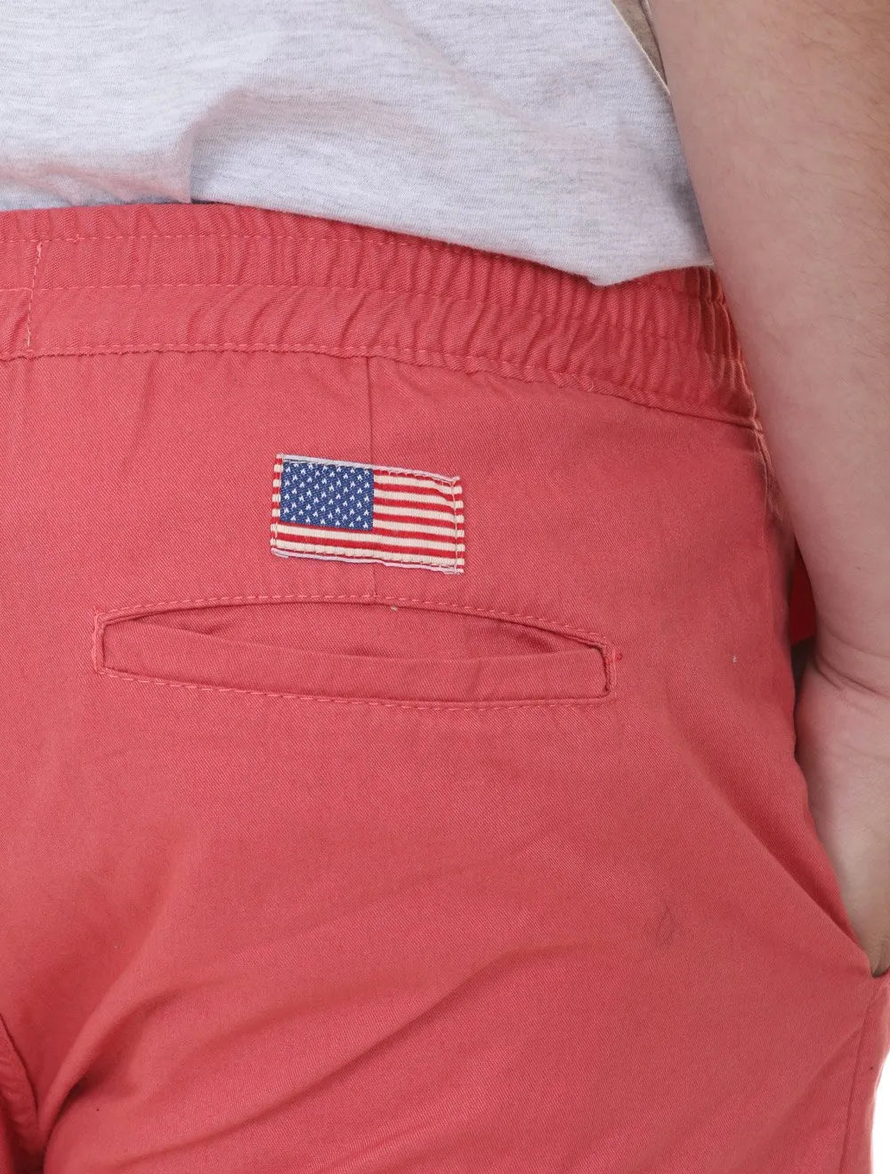 Short Ralph Lauren Masculino Sarja Chino Light Blue Icon Goiaba