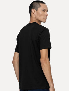 Camiseta K&J Black Masculina Slim Pima Cotton Premium Preta