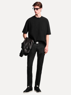 Calça Jeans Empório Armani Masculina J06 Slim Fit Stripe Preta