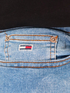 Calça Tommy Jeans Masculina Skinny Simon Denim Azul Claro